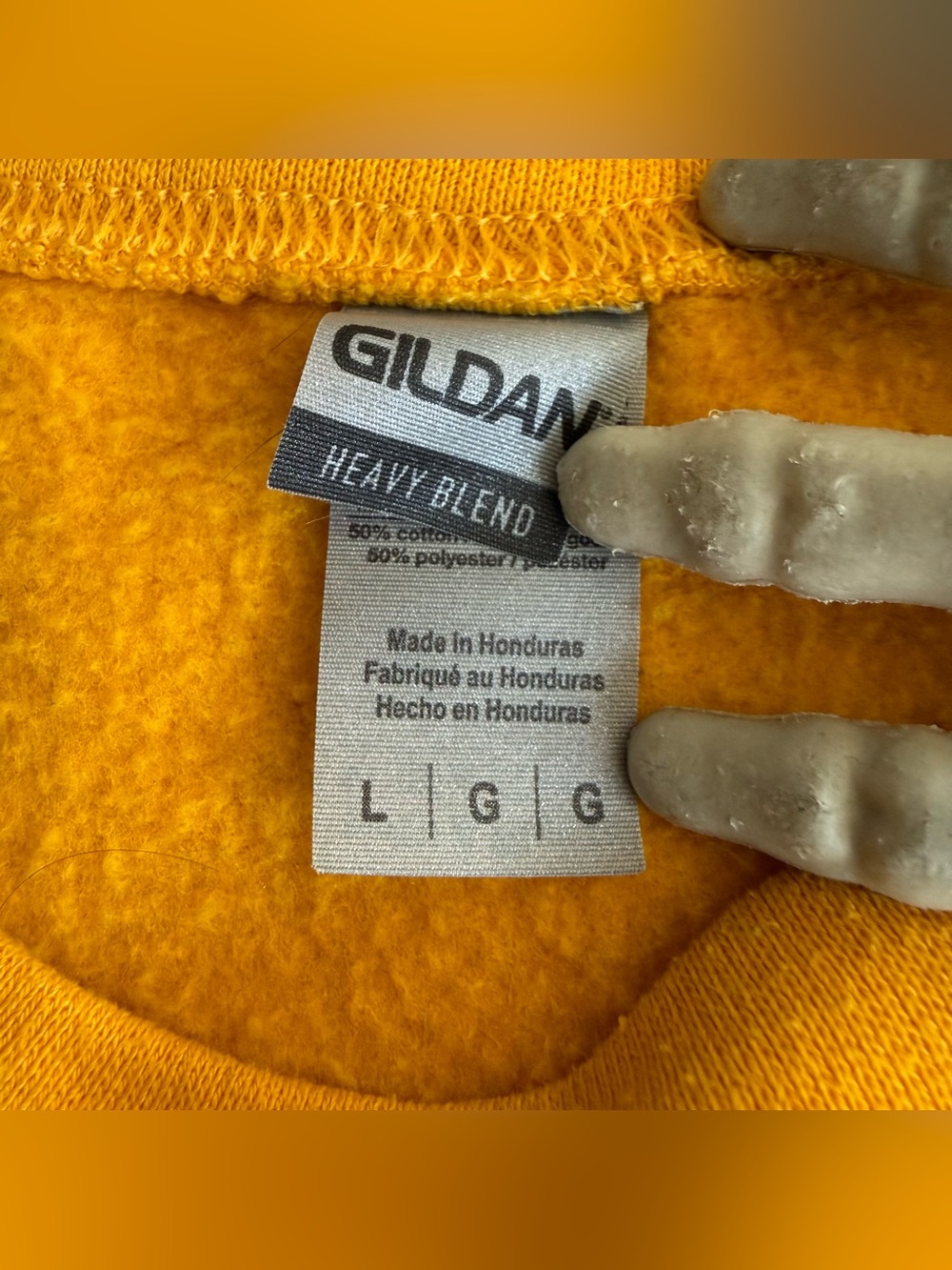💀 SOLD 💀 Cats Are My Friends Yellow Rainbow Graphic Crewneck Sweatshirt ~ Size L - Picture 8 of 8